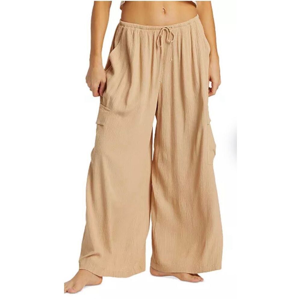 Billabong Beach Babe high-rise cargo wide leg pants - L